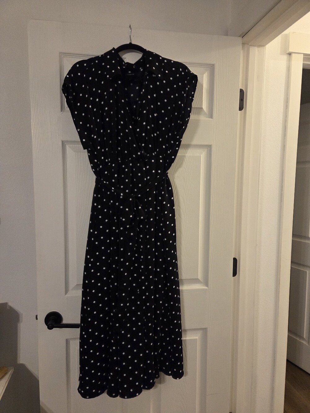 torrid Black and White Polka Dot Midi Dress